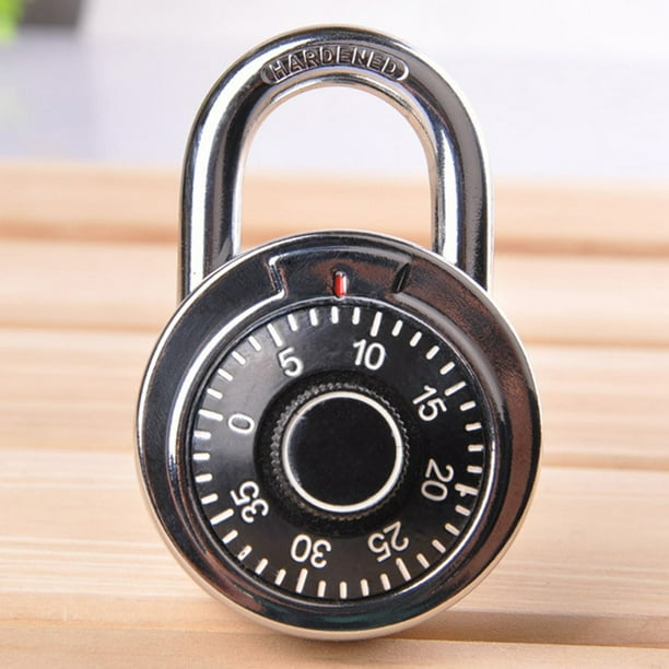 3 DIGIT ROUND COMBINATION LUGGAGE PADLOCK SECURITY BACKPACK SUITCASE TOOLBOX